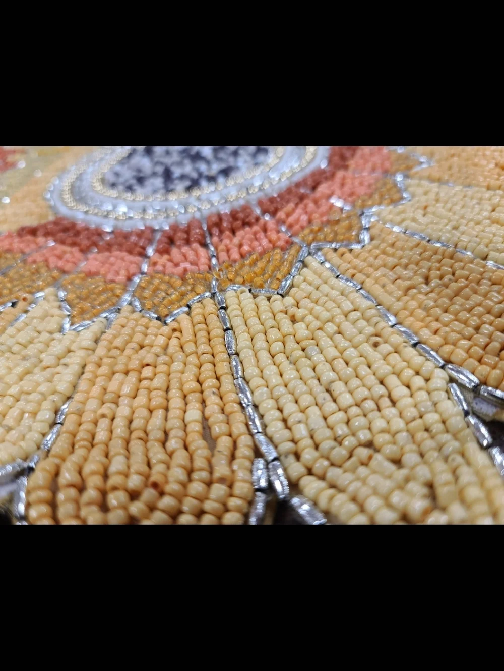 Shabby Chic Beaded Sunflower Table Runner Fall Floral Thanksgiving Decor 36
